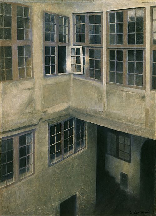 Interior of Courtyard, Strandgade 30, 1899, Vilhelm Hammershøi