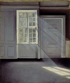 Taches de poussière dansant dans les rayons de soleil, 1900, Vilhelm Hammershøi
