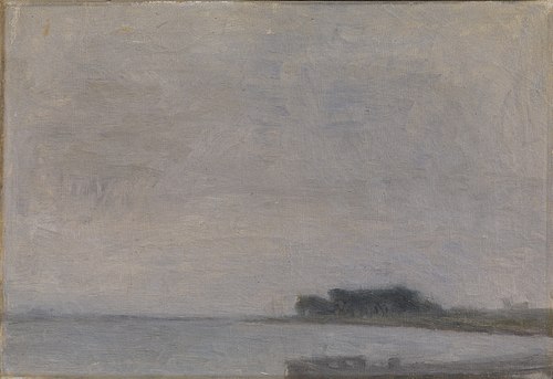 Landscape on the Island of Falster, 1891, Vilhelm Hammershøi