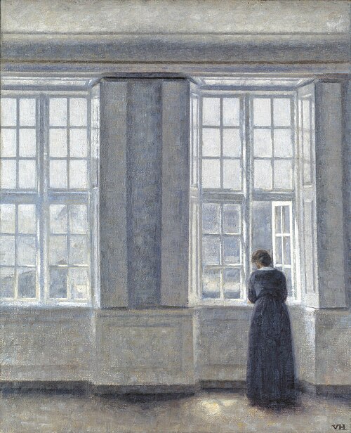 the Tall Windows, 1913, Vilhelm Hammershøi