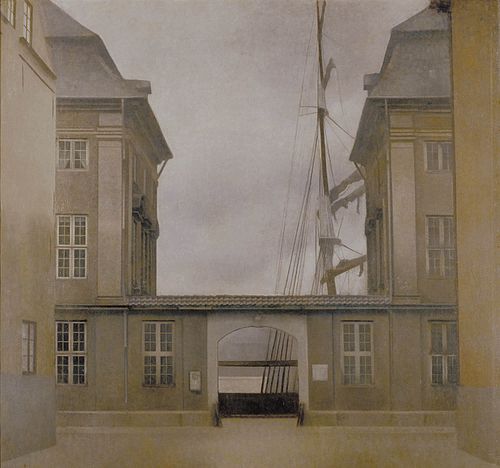 View of the Old Asiatic Company 1902, 1902, Vilhelm Hammershøi