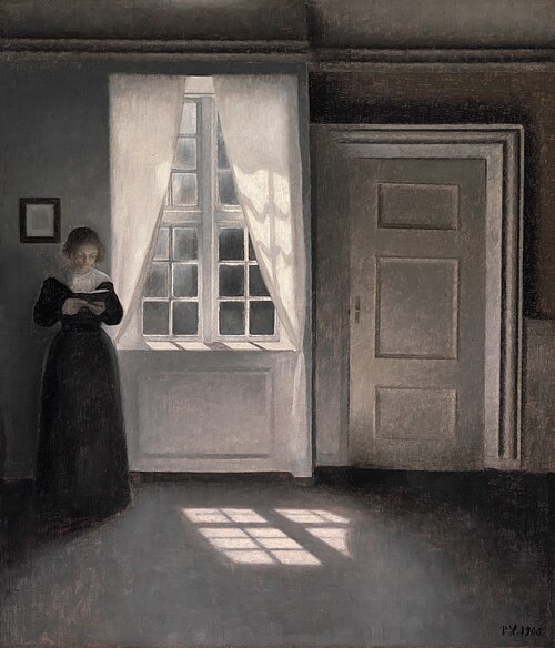 Interior from Strandgade 30, 1900, Vilhelm Hammershøi