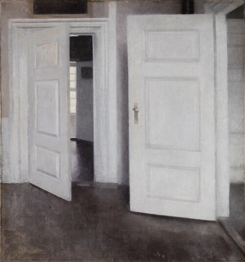 Hvide døre, Strandgade 30, 1899, Vilhelm Hammershøi