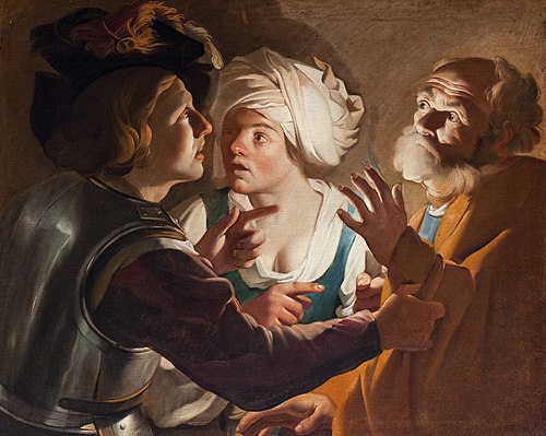 Denial of Saint Peter, , Dirck van Baburen