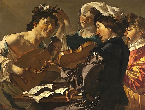 Concert, 1622, Dirck van Baburen