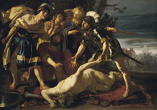 Achilles preparing to avenge the death of Patroclus, 1624, Dirck van Baburen