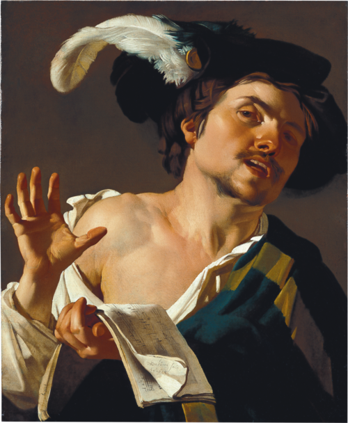 Young Man Singing, 1622, Dirck van Baburen