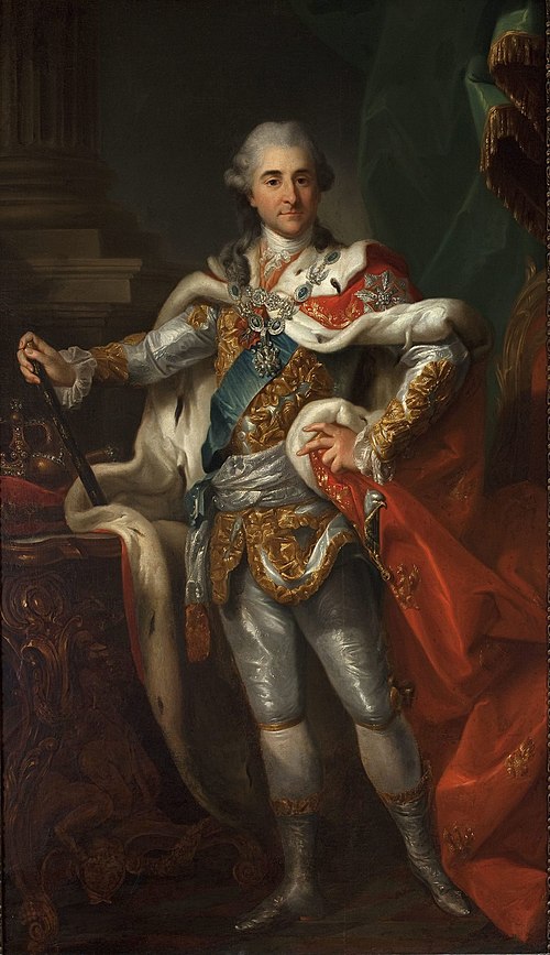 Portrait of Stanisław August Poniatowski in the coronation costume, 1769, Marcello Bacciarelli