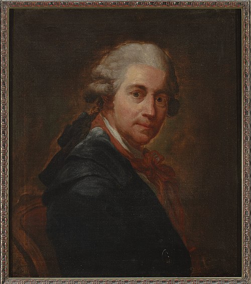 Self-portrait of Bacciarelli in a redingote, , Marcello Bacciarelli