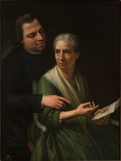Portrait of Marcello Bacciarelli’s mother and brother, , Marcello Bacciarelli