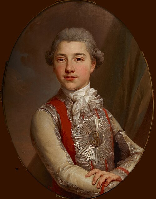Portrait of Prince Józef Poniatowski as a Youth, 1778, Marcello Bacciarelli