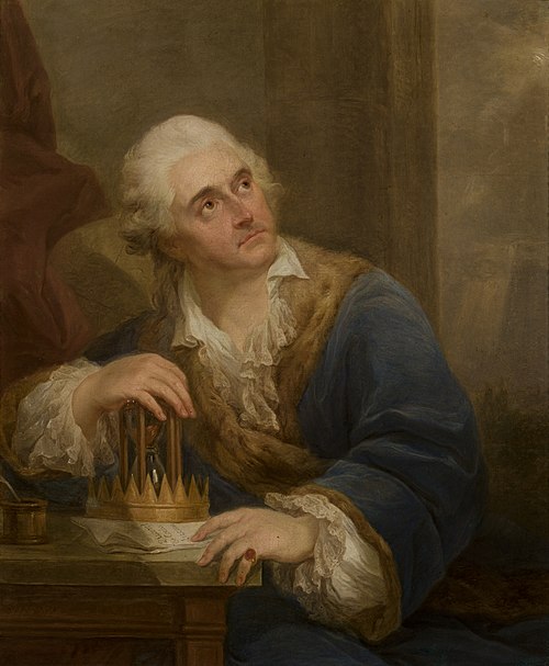 Allegorical Portrait of Stanisław August Poniatowski with an Hourglass, , Marcello Bacciarelli