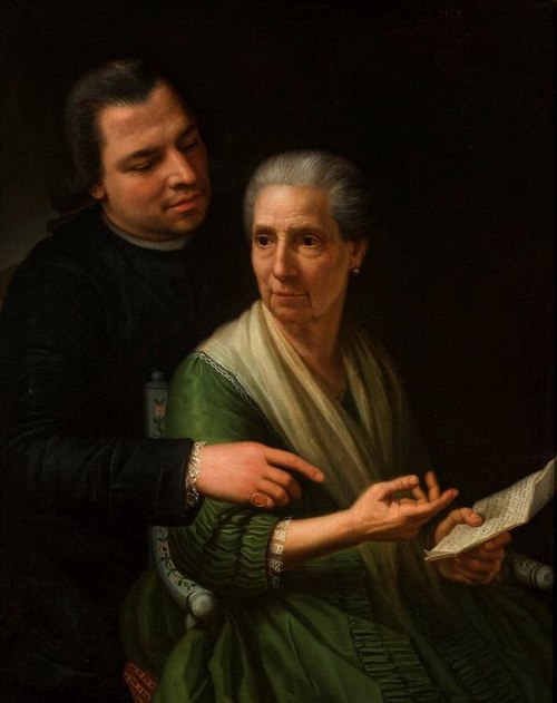 Portrait de la mère et le frère., 1775, Marcello Bacciarelli