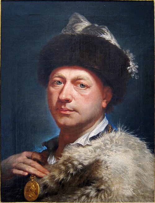 Autoportrait avec la médaille de Benoît XIV, 1850, Marcello Bacciarelli