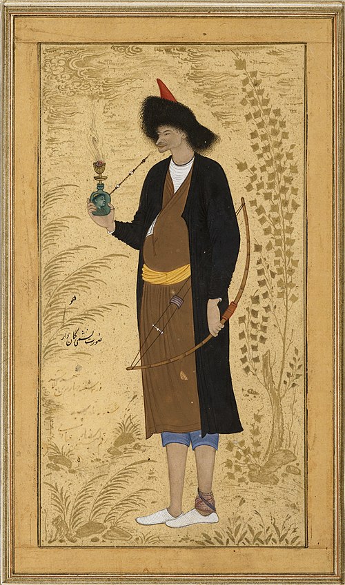 Nashmi the Archer, 1630, Reza Abbassi