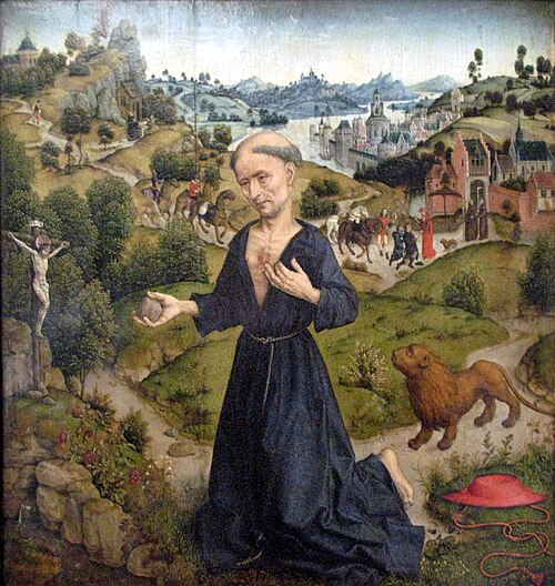La pénitence de Saint Jérôme, 1480, Albert Bouts