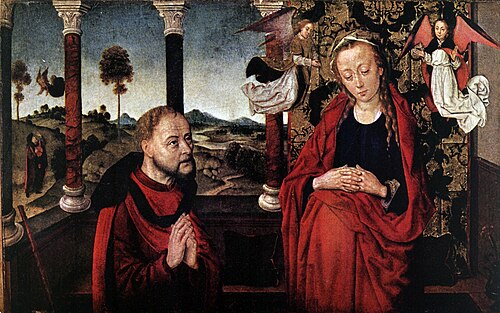 H. Maria wordt aanbeden door de H. Joseph, 1487, Albert Bouts