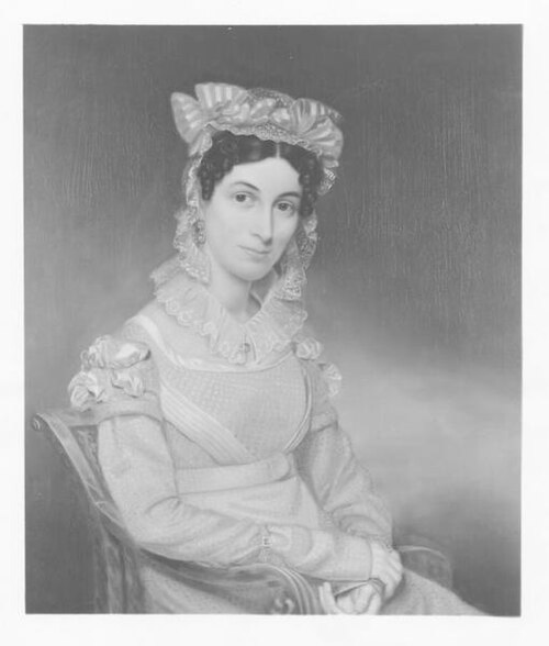 Mrs. Harvey Weed (1790-1873), 1823, Eliab Metcalf