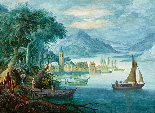 River landscape, 1616, Jasper van der Lanen