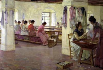 Cigar Makers at Seville, , Walter Gay