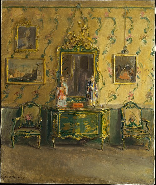 The Green Lacquer Room, Museo Correr, Venice, 1912, Walter Gay