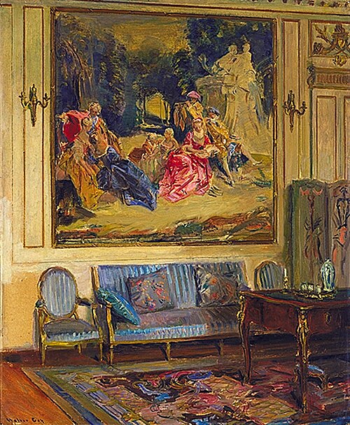 Boudoir, Chateau de Chaalis, 1914, Walter Gay