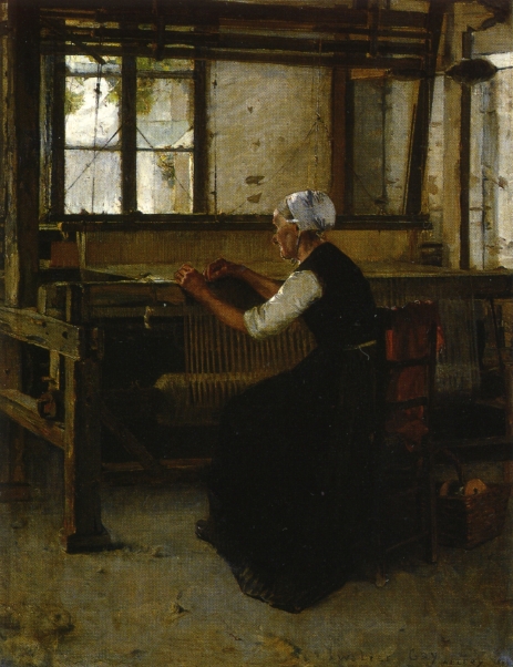 The Weaver, 1886, Walter Gay