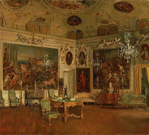 Interior of Palazzo Barbaro, Venice, 1902, Walter Gay