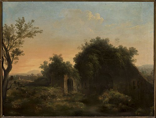 Italian style landscape, 1800, Gregorio Fidanza