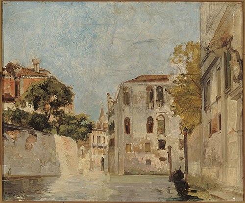 Vue de Venise, 1873, Arnold Scheffer