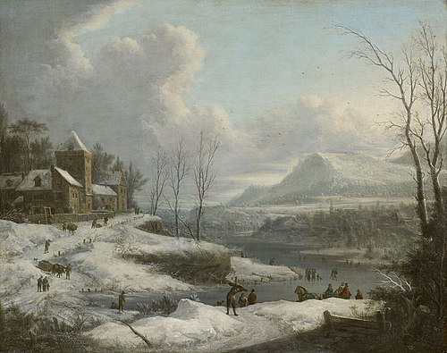 Paysage d'hiver, 1753, Johann Christian Vollerdt
