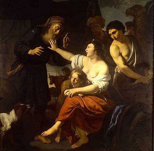 Laban in search of the terafim, 1655, Johannes Jansz Bronckhorst