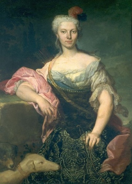 Portrait of a Lady as Diana, 1757, Jacopo Amigoni