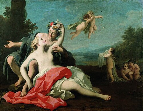 Flora and Zephyr, 1700, Jacopo Amigoni