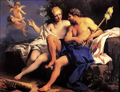 Heracles and Omphale, 1750, Jacopo Amigoni