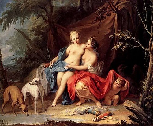 Jupiter and Callisto, 1750, Jacopo Amigoni