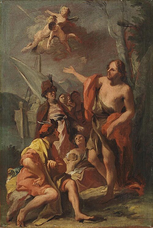 Hl. Johannes predigt in der Wüste, 1713, Jacopo Amigoni