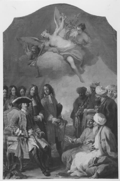 Kurfürst Max Emanuel empfängt eine türkische Gesandtschaft, 1688, Jacopo Amigoni