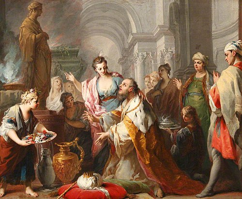 Solomon sacrificing to his Wives' Idols, 1729, Jacopo Amigoni