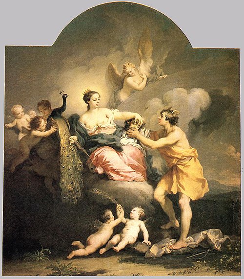 Juno Receiving the Head of Argos, 1732, Jacopo Amigoni