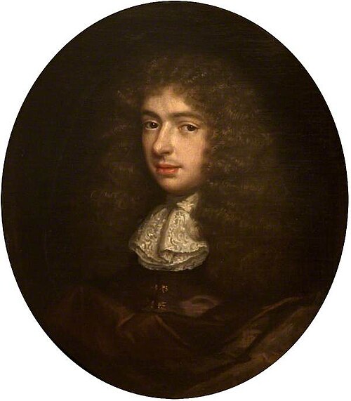 Portrait of a Gentleman in a Full Wig and a White Lace Cravat, 1650, John Riley