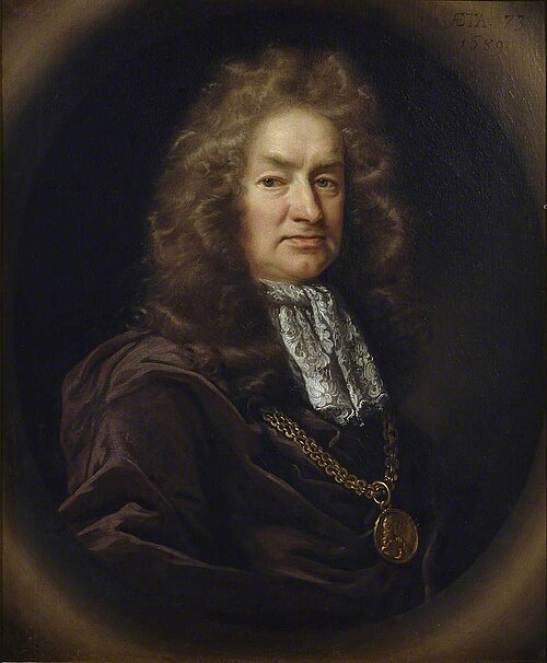 Elias Ashmole, 1687, John Riley