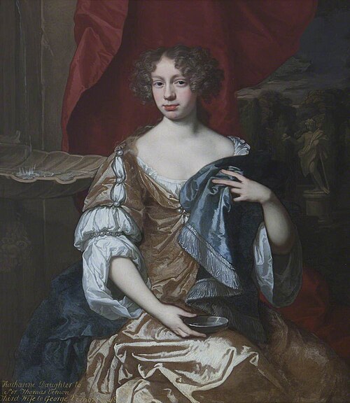 Catherine Vernon, Mrs George Vernon (1663-1710), 1681, John Riley