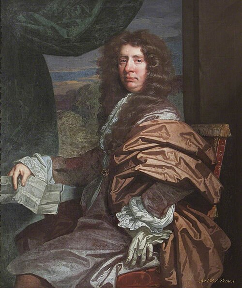 Sir Thomas Vernon (d.1709/10), 1682, John Riley