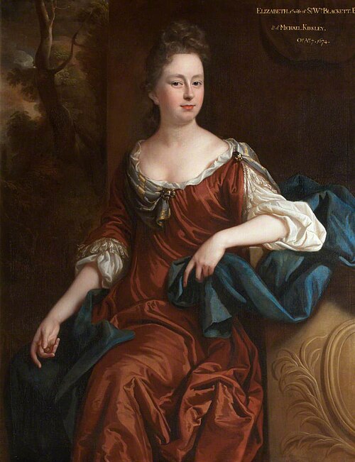 Elizabeth Kirkley, Lady Blackett (d.1674) but probably Mary Yorke, 2nd Wife of Edward Blackett, 2nd , 1672, John Riley