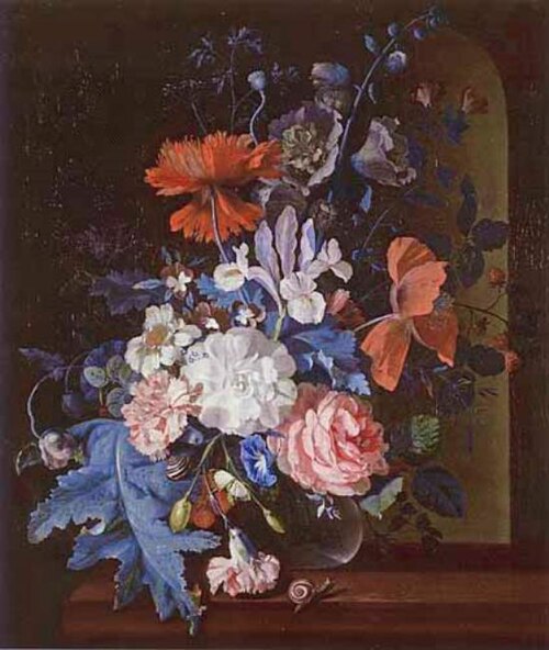 A Vase of Flowers, 1716, Justus van Huysum