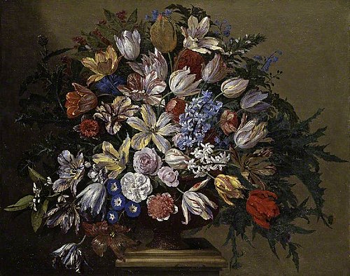 Group of flowers, 1695, Justus van Huysum