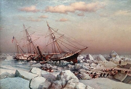 Abandoning the Arctic Exploration Ship Jeanette on June 12th 1891, 1883, James Gale Tyler