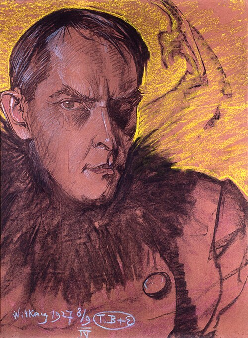 Autoportrait, 1927, Stanisław Ignacy Witkiewicz