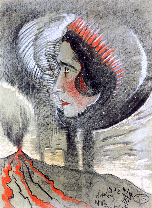 Portrait of Irena Krzywicka, 1928, Stanisław Ignacy Witkiewicz